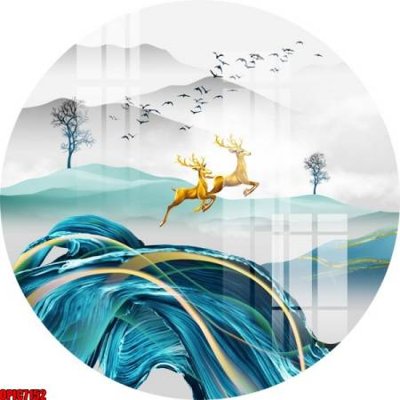 File PSD file tranh bộ decor in treo tường tráng gương OPIC7152 (bản gốc) dễ dàng edit