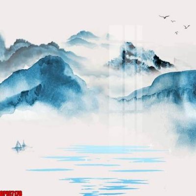 File in trần file tranh bộ decor in treo tường tráng gương OPIC7178 (bản gốc 3D) sống động