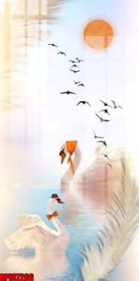 File in ấn file tranh bộ decor in treo tường tráng gương OPIC7266 (bản gốc) từ file gốc