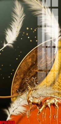 Download file file tranh bộ decor in treo tường tráng gương OPIC7268 (gốc) in mica ốp bếp