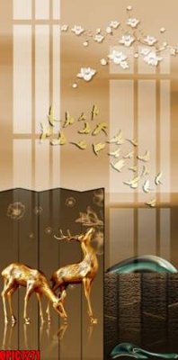 File gốc file tranh bộ decor in treo tường tráng gương OPIC7271 (phong cách) tối giản