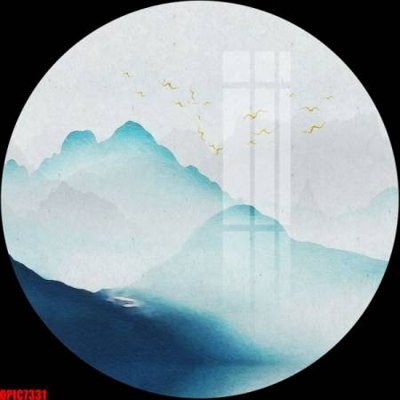 File in trần file tranh bộ decor in treo tường tráng gương OPIC7331 (bản gốc) hoa văn