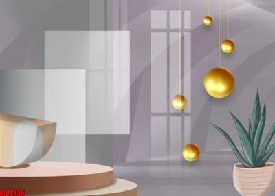 File gốc file tranh bộ decor in treo tường tráng gương OPIC735 (phong cách) tối giản