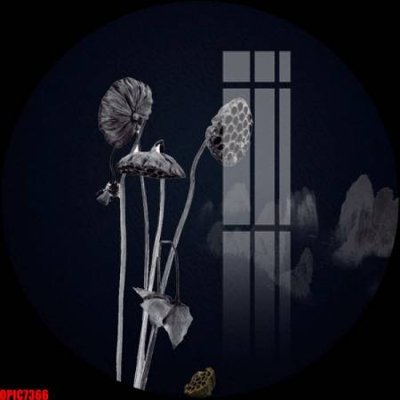 File gốc file tranh bộ decor in treo tường tráng gương OPIC7366 (in lụa) hoa văn cổ điển