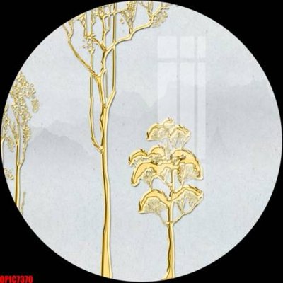 File in mica file tranh bộ decor in treo tường tráng gương OPIC7370 (bản gốc) làm vách ngăn