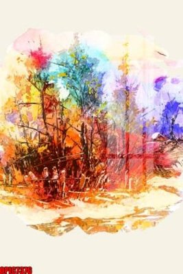 File tranh quảng cáo file tranh bộ decor in treo tường tráng gương OPIC7376 (download file gốc)