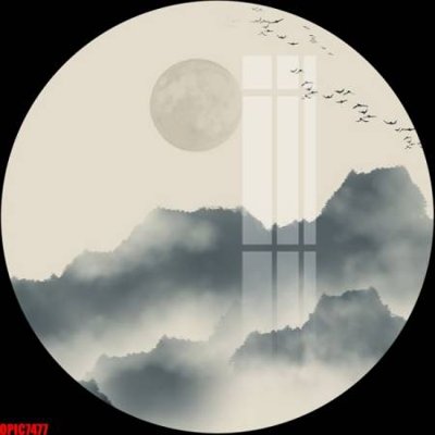 Hình ảnh gốc file tranh bộ decor in treo tường tráng gương OPIC7477 (để in khổ lớn)