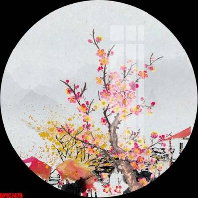 File PSD file tranh bộ decor in treo tường tráng gương OPIC7479 (bản gốc) cho nhà in