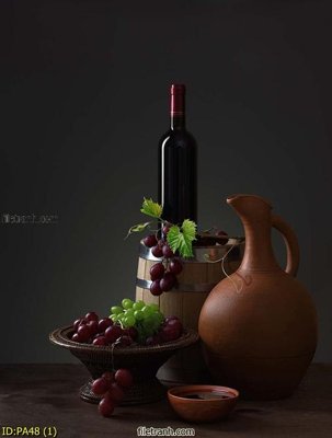 File tranh File tranh phòng ăn PA48 (gốc) chủ đề tĩnh vật