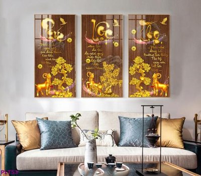 Download file gốc File tranh thư pháp phúc lộc thọ PLT53 (in lụa) nghệ thuật