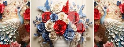 File in trần file tranh in treo tường file decor tổng hợp R10622 (bản gốc 3D) sống động