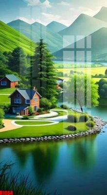 File gốc in ấn file tranh in treo tường file decor tổng hợp R1064 chuẩn màu CMYK