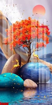 Download file gốc file tranh in treo tường file decor tổng hợp R10865 (in mica) logo