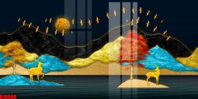 File PSD file tranh in treo tường file decor tổng hợp R10999 (gốc) nhiều lớp (multi-layer)