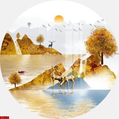 File tranh gốc file tranh in treo tường file decor tổng hợp R11264 (bản quyền) file PSD