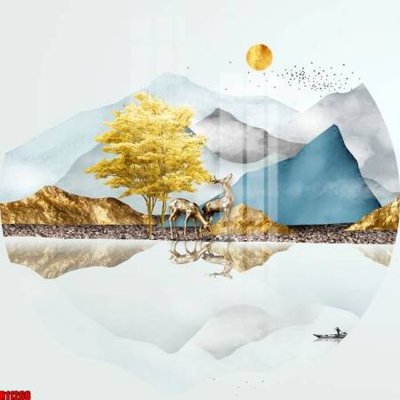 Tải file gốc file tranh in treo tường file decor tổng hợp R11268 (in khổ lớn) không mờ