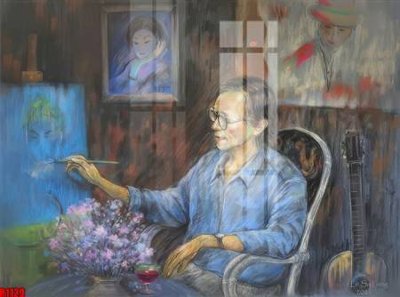 File tranh file tranh in treo tường file decor tổng hợp R1129 (gốc) in vải canvas