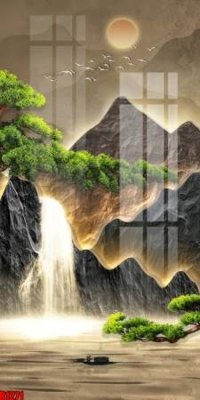 File in trần file tranh in treo tường file decor tổng hợp R1271 (bản gốc) mây trời