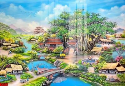 File tranh file tranh in treo tường file decor tổng hợp R1597 (gốc) chủ đề thành phố