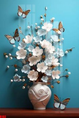 Tải file file tranh in treo tường file decor tổng hợp R162 (gốc) chủ đề hoa sen