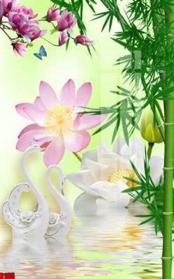 File in trần file tranh in treo tường file decor tổng hợp R165 (file gốc) phong thủy