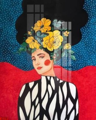 File in trần file tranh in treo tường file decor tổng hợp R1953 (bản gốc 3D) sống động