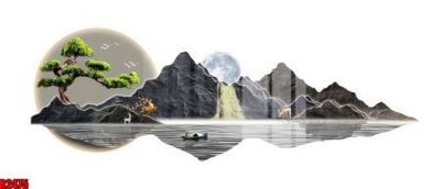 File gốc file tranh in treo tường file decor tổng hợp R2475 (in lụa) tranh phong thủy