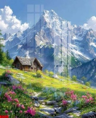 Hình ảnh file gốc file tranh in treo tường file decor tổng hợp R3049 cho in UV