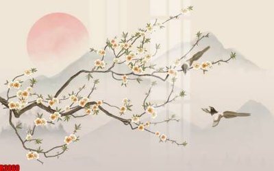 Download file gốc file tranh in treo tường file decor tổng hợp R3860 (in lụa) hoa lá