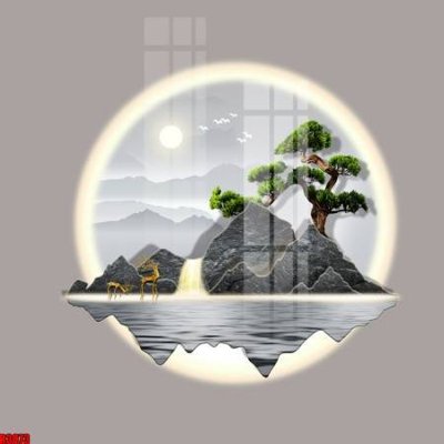 File PSD file tranh in treo tường file decor tổng hợp R3873 (gốc) cho designer