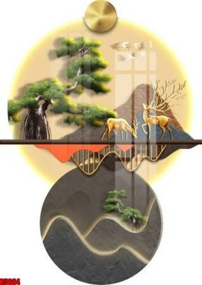 Tải file gốc file tranh in treo tường file decor tổng hợp R5064 (bản PSD) còn layer