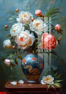 File tranh file tranh in treo tường file decor tổng hợp R5285 (gốc) in vải canvas