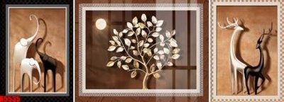 File tranh gốc in trần nhà file tranh in treo tường file decor tổng hợp R5535 3D