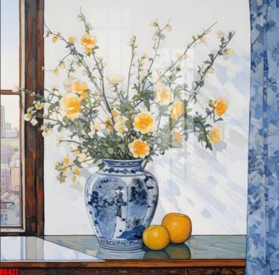 File gốc file tranh in treo tường file decor tổng hợp R6427 (in lụa) cao cấp