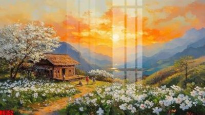 File gốc file tranh in treo tường file decor tổng hợp R6752 (vector) cho in ấn