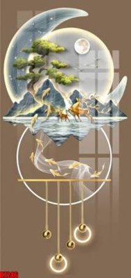 Download file gốc file tranh in treo tường file decor tổng hợp R7246 (in mica) logo