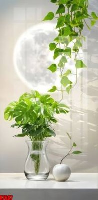 Download file gốc file tranh in treo tường file decor tổng hợp R7687 (in lụa) hoa lá