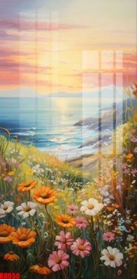 File tranh file tranh in treo tường file decor tổng hợp R8050 (bản gốc) in lụa dán tường