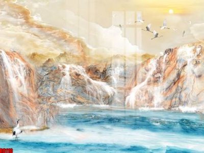 File gốc file tranh in treo tường file decor tổng hợp R8110 (in lụa) chi tiết cao