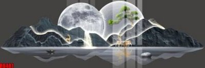 File gốc file tranh in treo tường file decor tổng hợp R8401 (in tráng gương) ốp tường