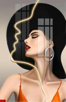 File tranh file tranh in treo tường file decor tổng hợp R845 (gốc) in vải canvas