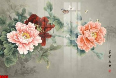 File tranh file tranh in treo tường file decor tổng hợp R8486 (bản gốc) in lụa 3D