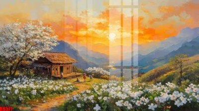 File gốc file tranh in treo tường file decor tổng hợp R8571 (cho in UV) siêu nét