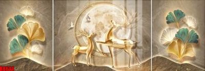 File tranh gốc in trần nhà file tranh in treo tường file decor tổng hợp R8644 3D