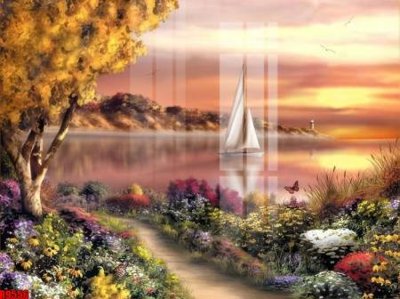 File gốc file tranh in treo tường file decor tổng hợp R9556 (in lụa) hoa văn cổ điển