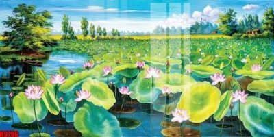 File tranh gốc in trần nhà file tranh in treo tường file decor tổng hợp R9796 3D