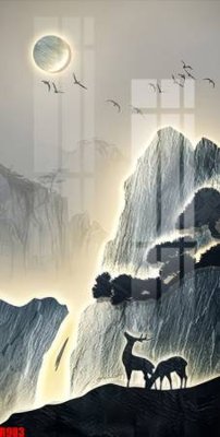 File tranh file tranh in treo tường file decor tổng hợp R983 (gốc) chủ đề thiên nhiên