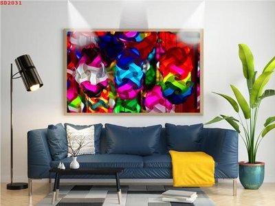 File in trần File tranh hiện đại Sơn Dầu SD2031 (bản gốc) bầu trời