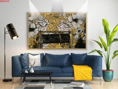 File gốc File tranh hiện đại Sơn Dầu SD2033 (in 3D) cho trang trí