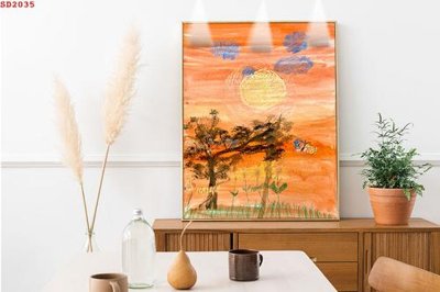 File in ấn File tranh hiện đại Sơn Dầu SD2035 (bản gốc) sắc nét